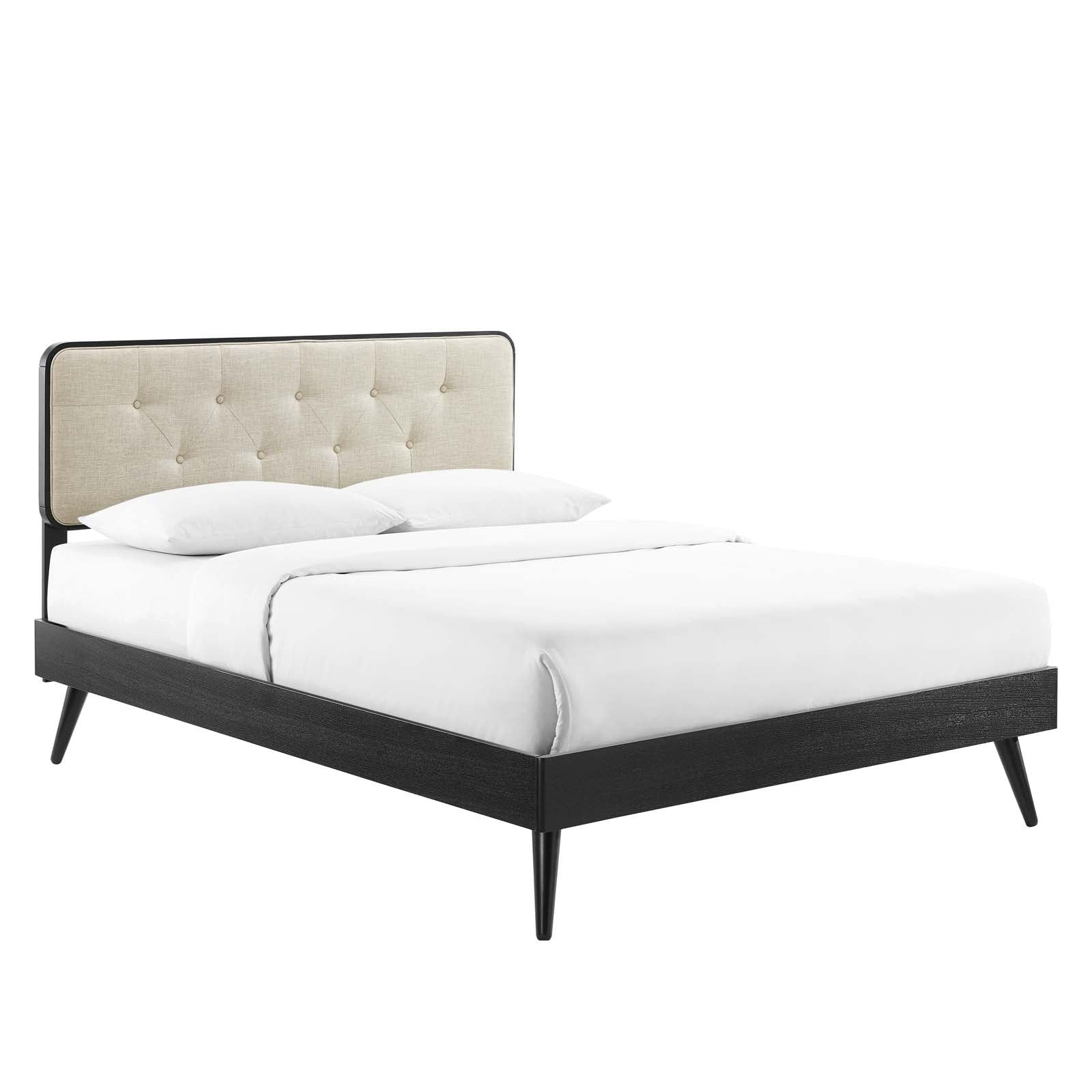 Bridgette Wood Full Platform Bed With Splayed Legs by Modway