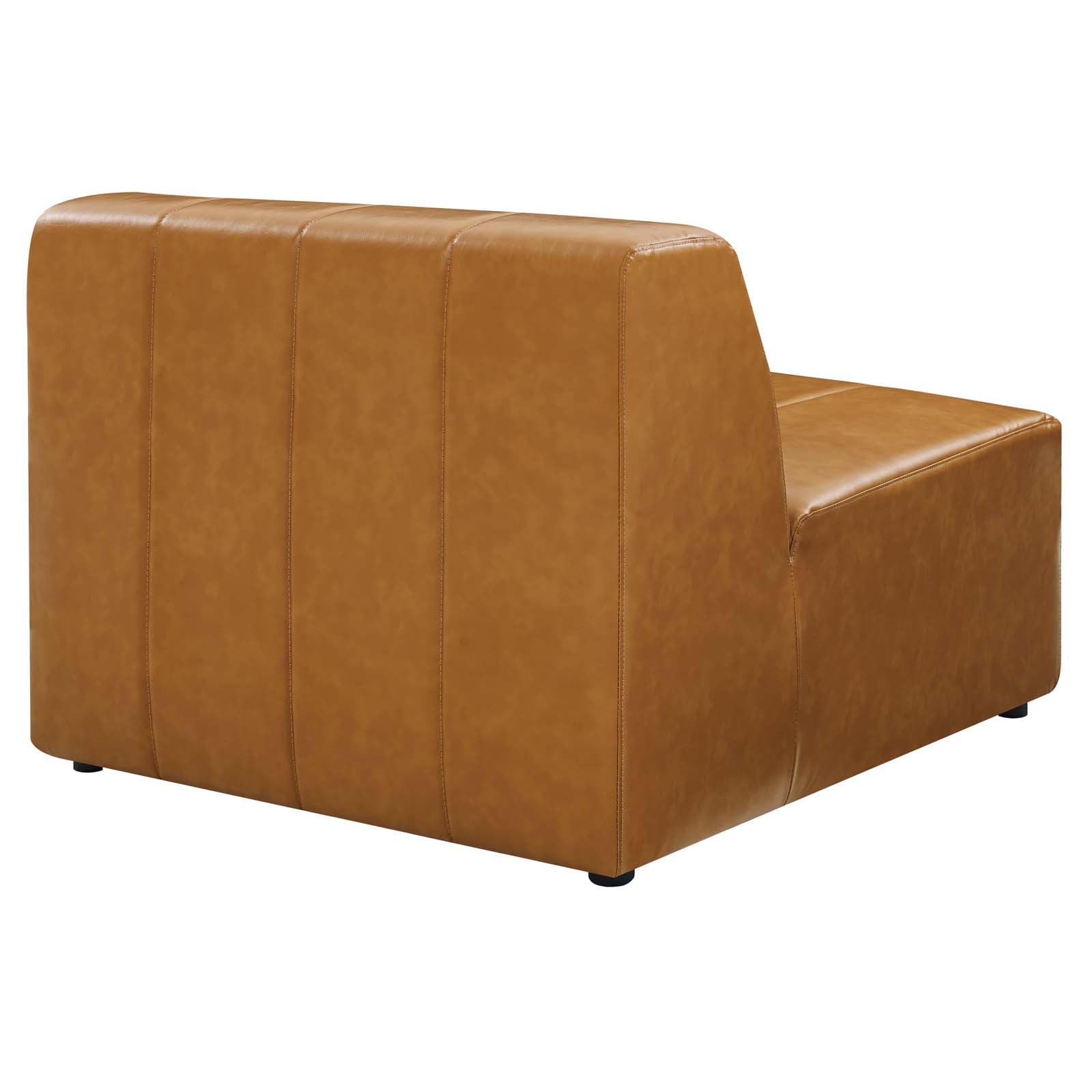 Bartlett Vegan Leather Armless Chair by Modway