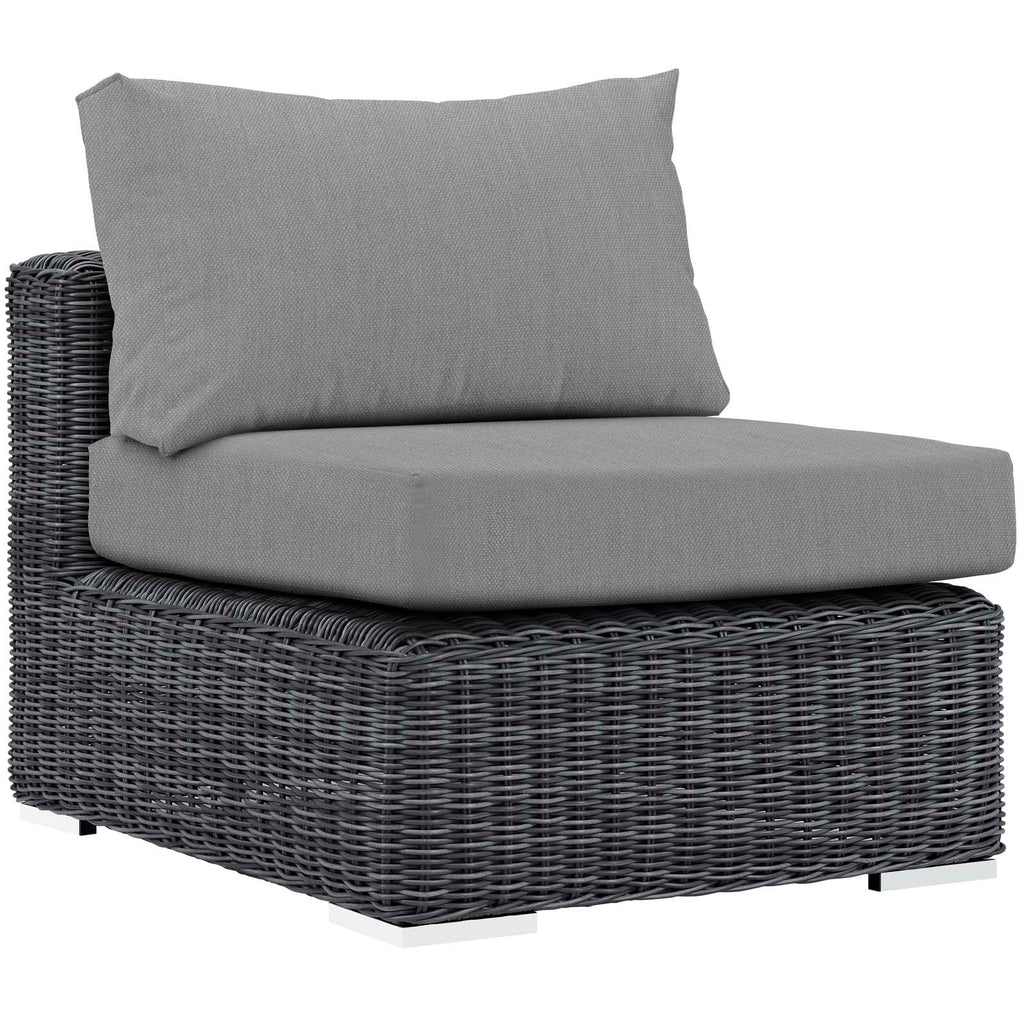 Summon 5 Piece Outdoor Patio Sunbrella¨ Sectional Set by Modway