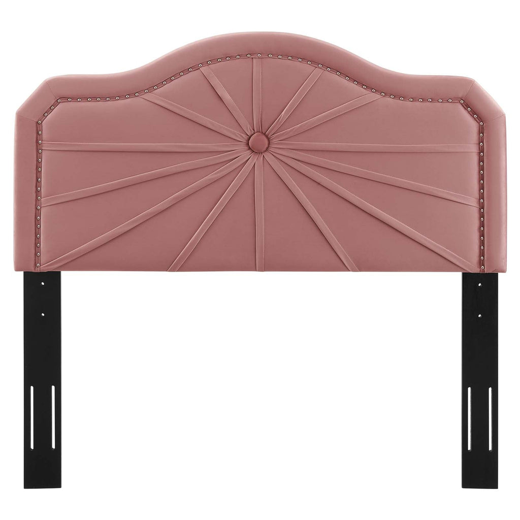 Kristin Pleated Performance Velvet King/California King Headboard by Modway