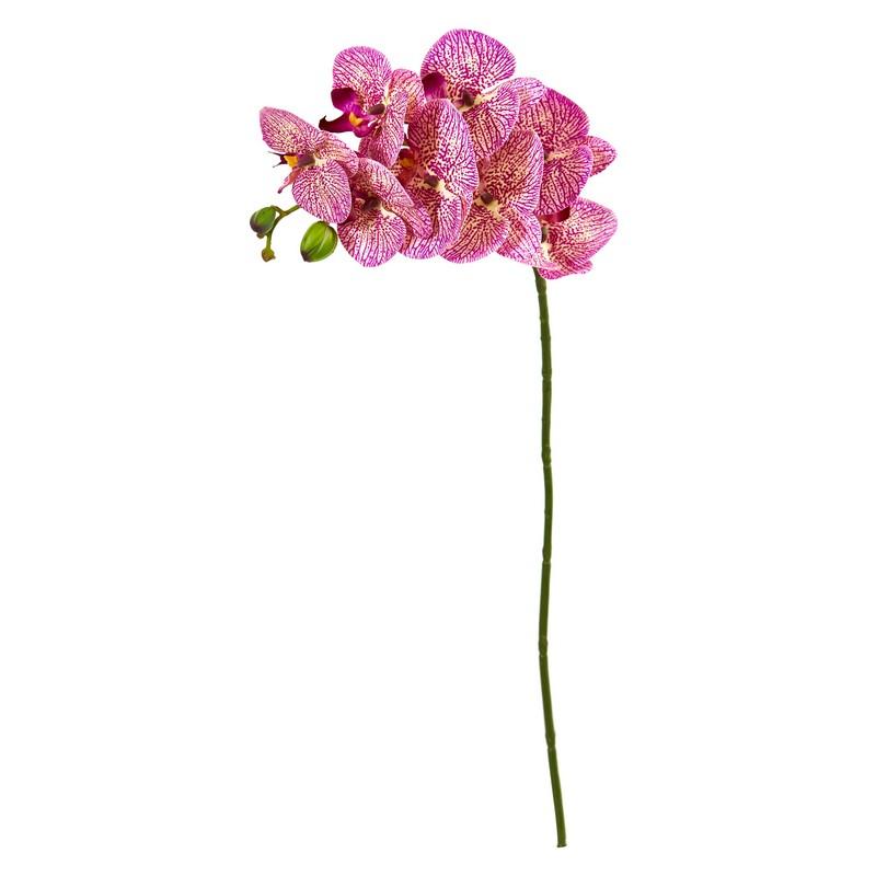 28"  Orchid Phalaenopsis Artificial Flower Stem (Set of 6)