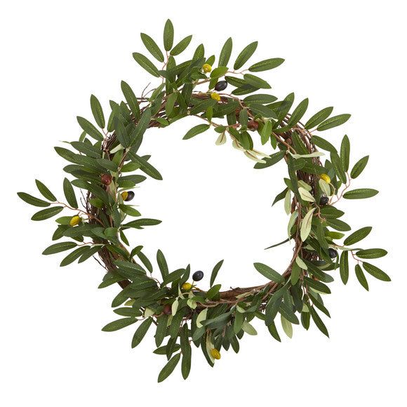 16" Olive Artificial Wreath