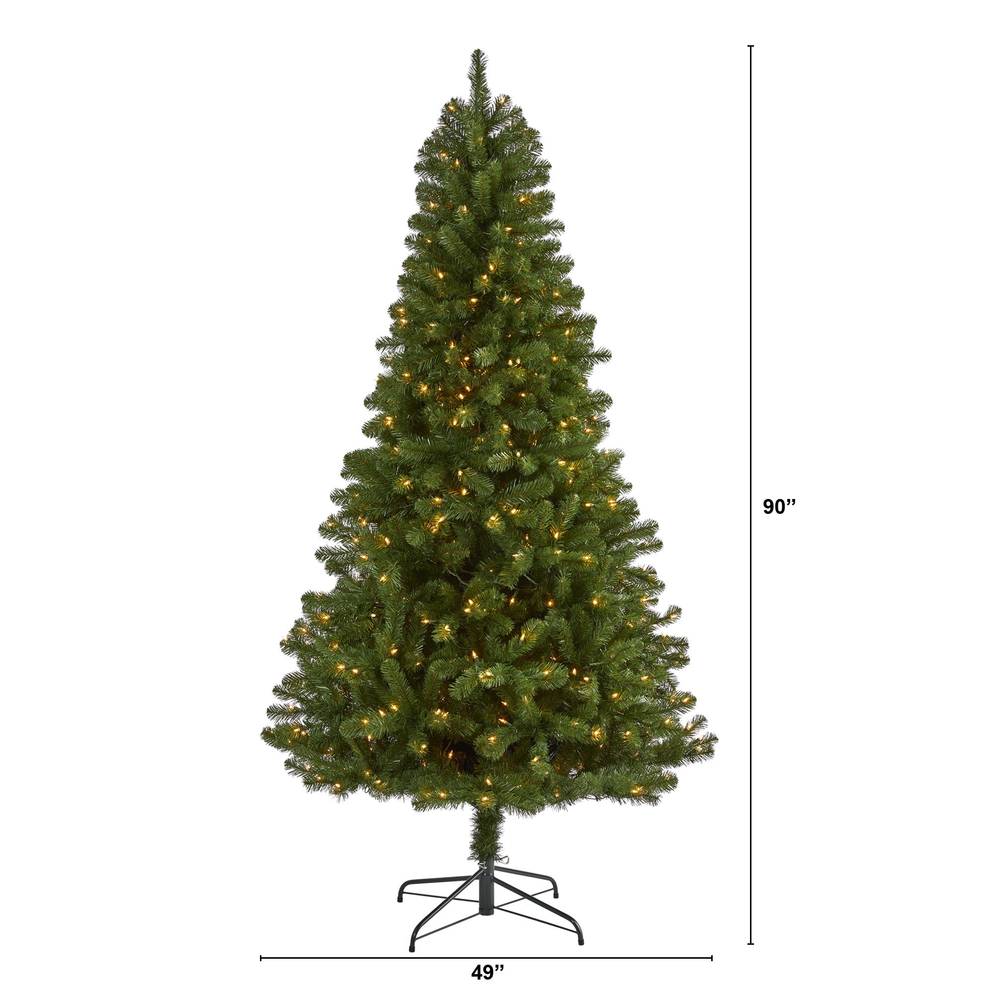 7.5' Virginia Fir Artificial Christmas Tree with 450 Clear Lights