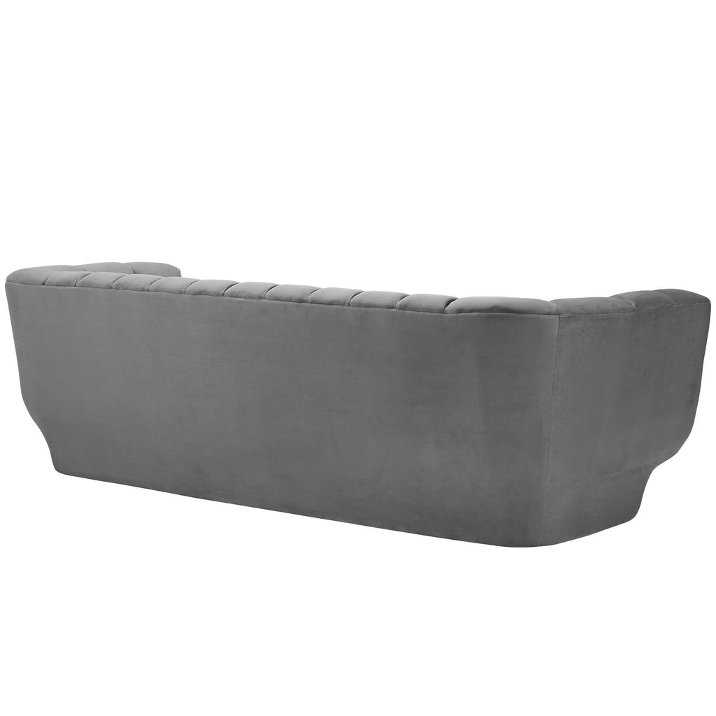 Entertain Vertical Channel Tufted Performance Velvet Sofa by Modway
