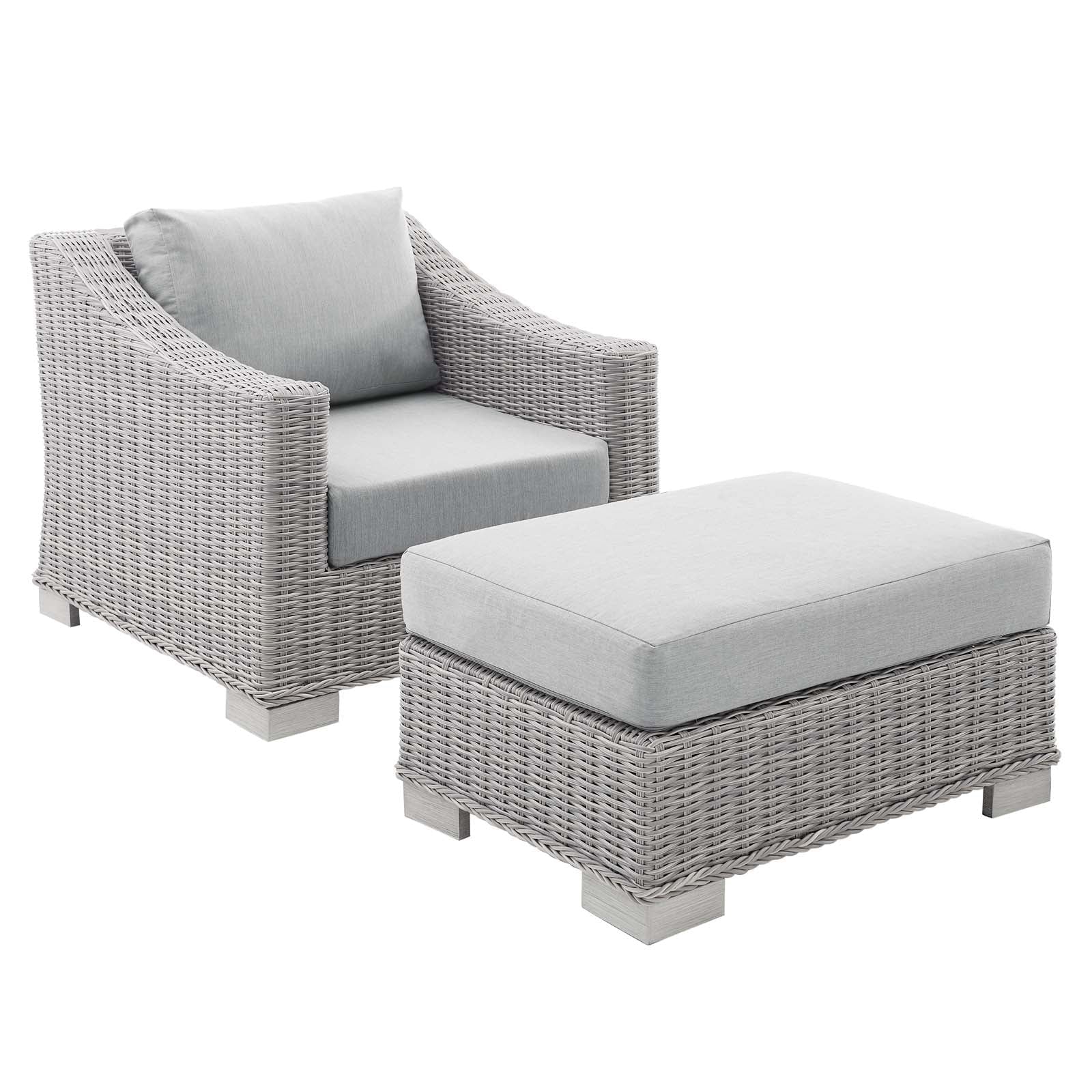 Conway Sunbrella¨ Outdoor Patio Wicker Rattan 2-Pi