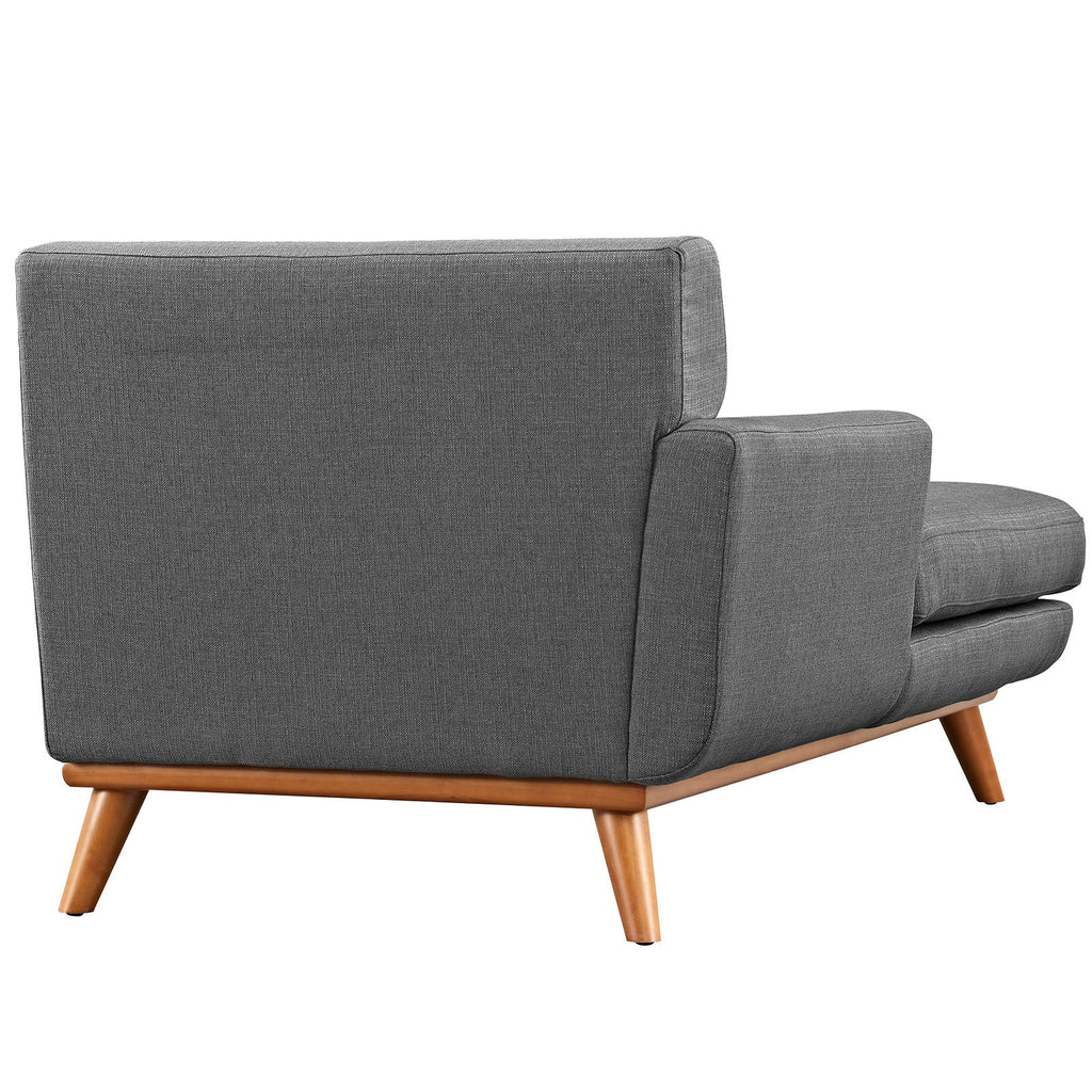 Engage Left-Facing Upholstered Fabric Chaise by Modway