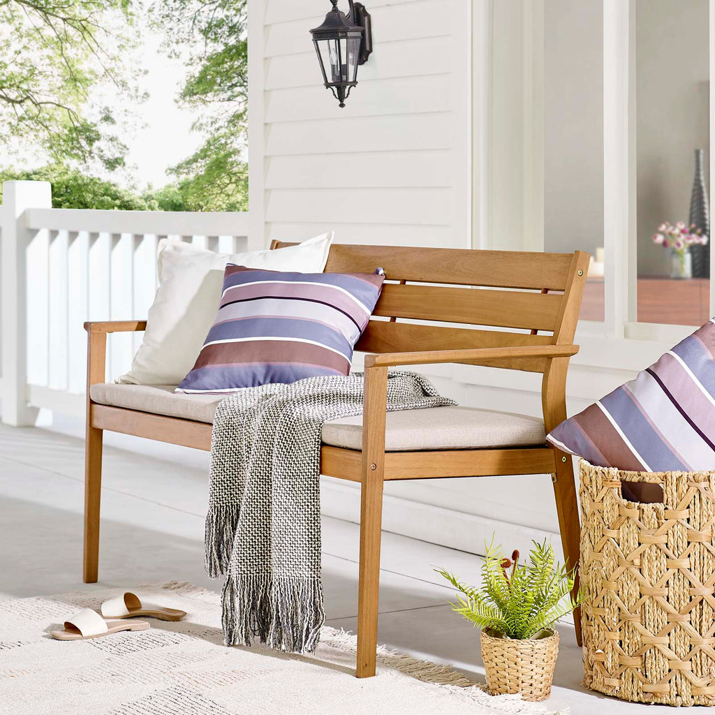 Viewscape Outdoor Patio Ash Wood Loveseat by Modway