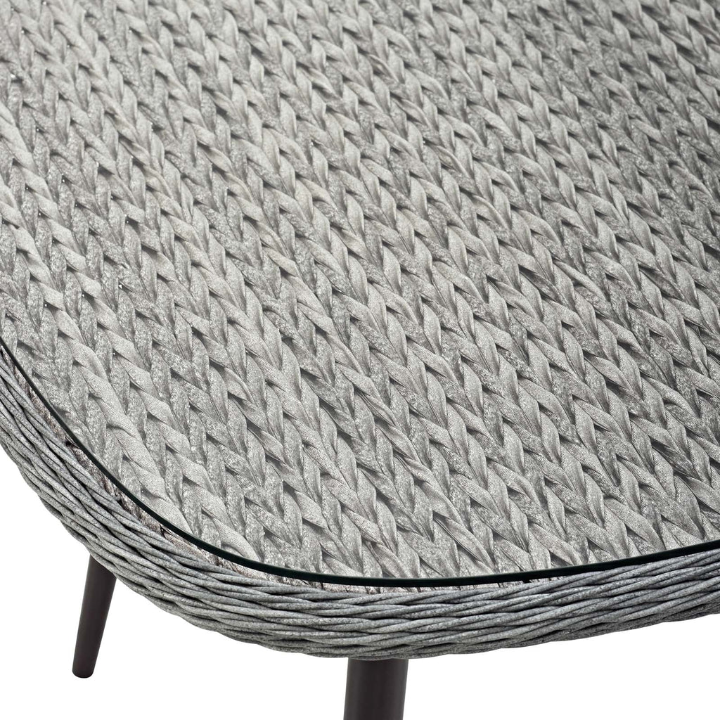 Endeavor 36" Outdoor Patio Wicker Rattan Dining Table by Modway