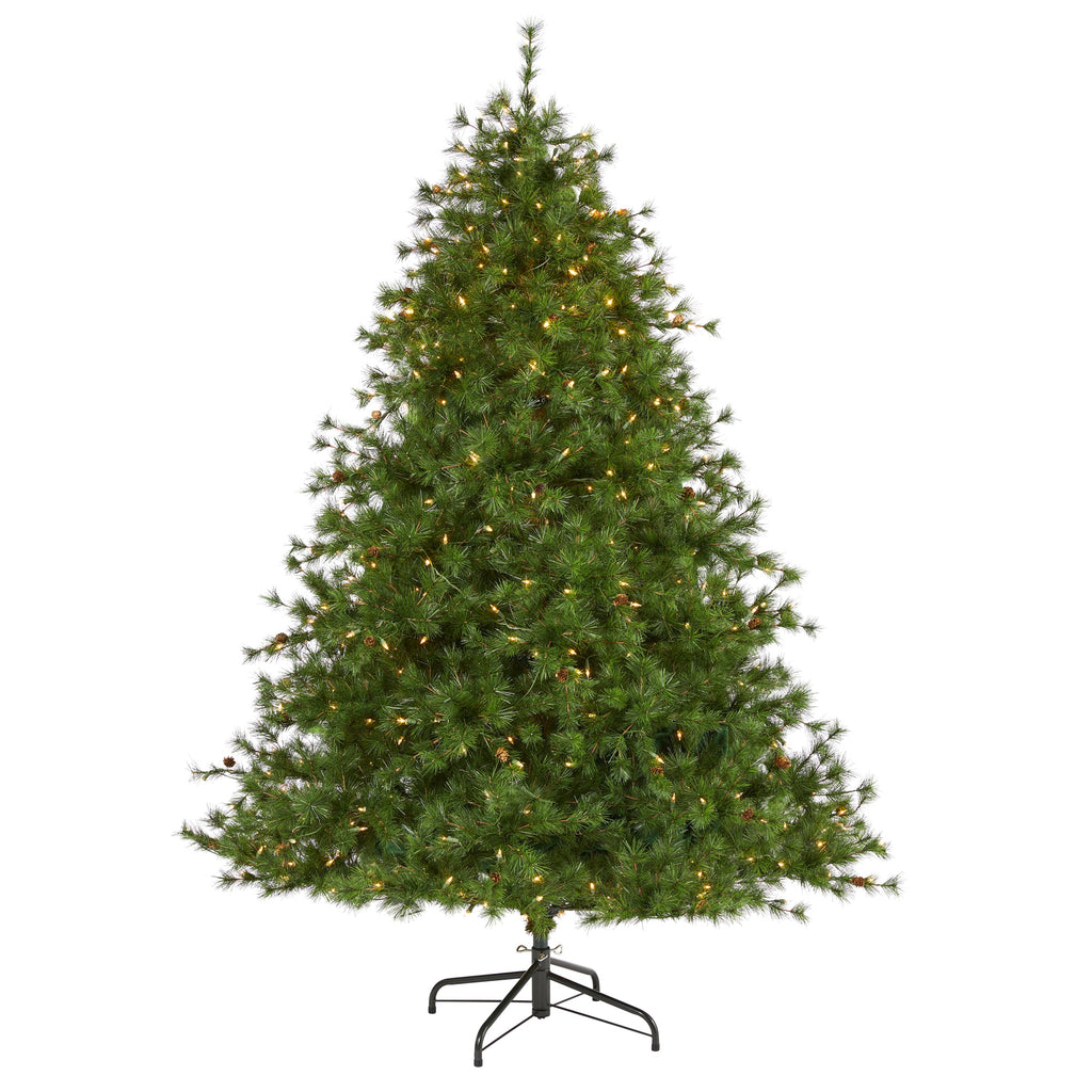 7' Colorado Mountain Pine Artificial Christmas Tree w/ 450 Clear Lights