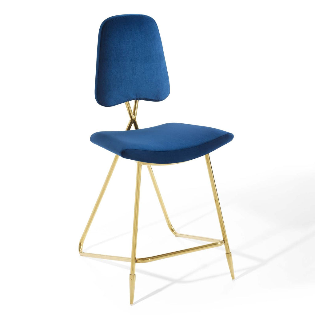 Ponder Performance Velvet Counter Stool by Modway