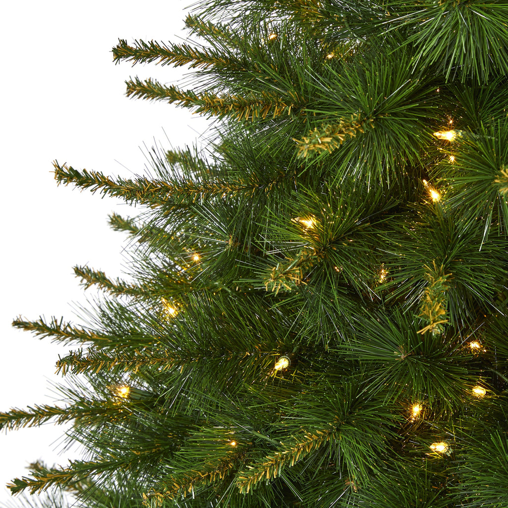 5' New England Pine Artificial Christmas Tree with 200 Clear Lights