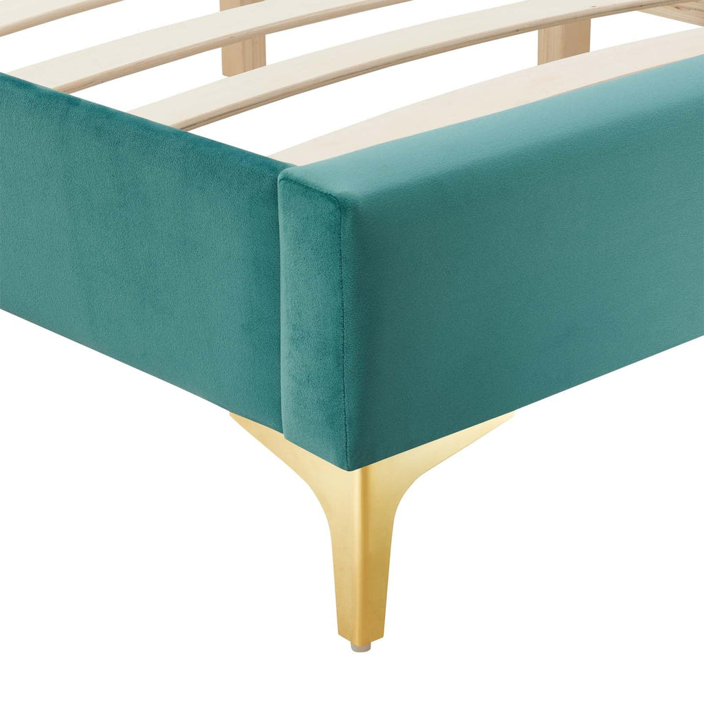 Sutton Performance Velvet King Bed Frame by Modway