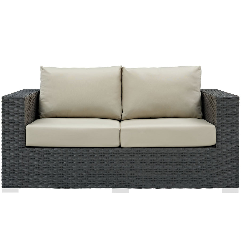 Sojourn Outdoor Patio Sunbrella¨ Loveseat by Modway