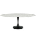 Lippa 78" Oval Faux Marble Dining Table by Modway