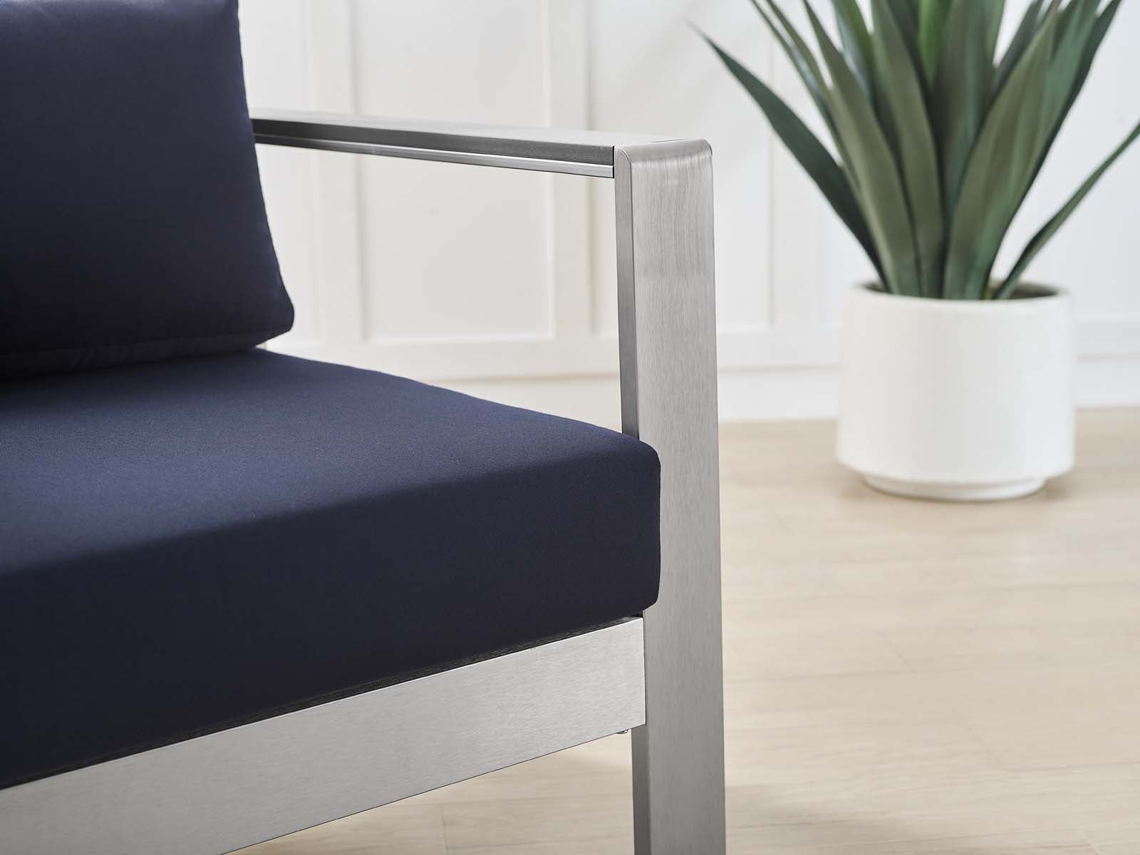 Shore Sunbrella¨ Fabric Aluminum Outdoor Patio Armchair by Modway