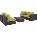 Convene 5 Piece Outdoor Patio Sectional Set by Modway