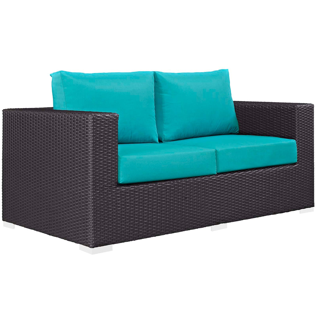 Convene 4 Piece Set Outdoor Patio with Fire Pit by Modway