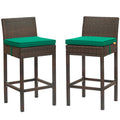 Conduit Bar Stool Outdoor Patio Wicker Rattan Set