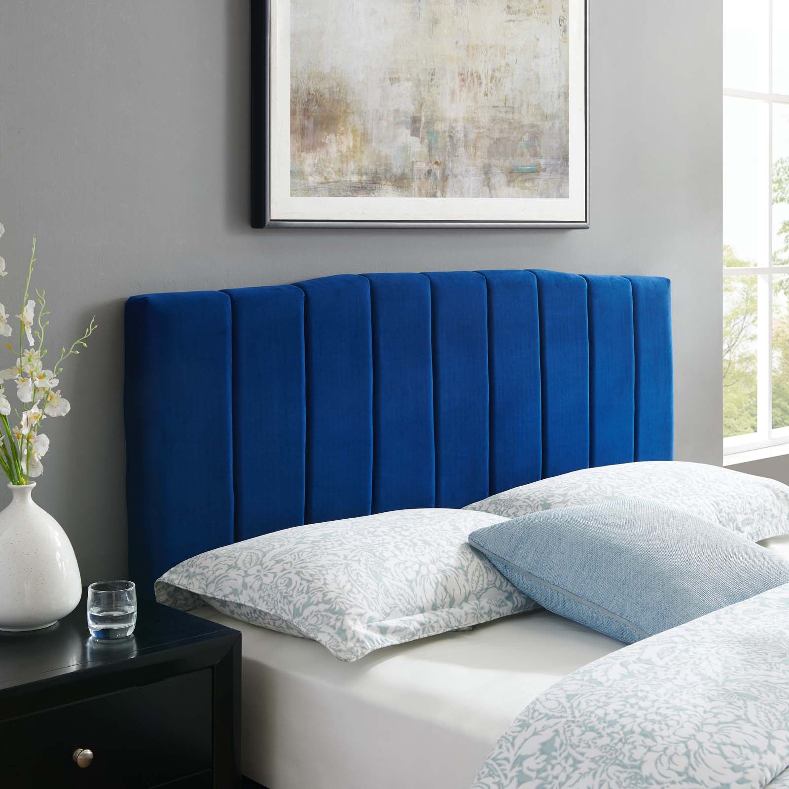 Camilla Channel Tufted Performance Velvet King/California King Headboard by Modway