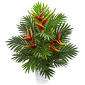 25'' Heliconia & Areca Palm Artificial Arrangement