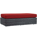 Summon Outdoor Patio Sunbrella¨ Rectangle Ottoman by Modway