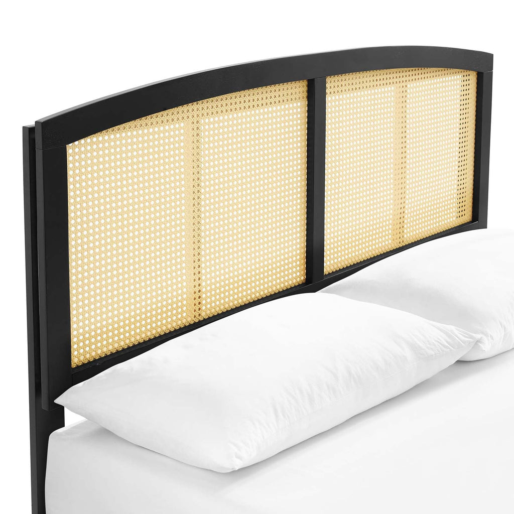 Sierra Cane and Wood Full Platform Bed With Splayed Legs by Modway