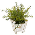 12"  Rosemary Artificial Plant in Chair Planter