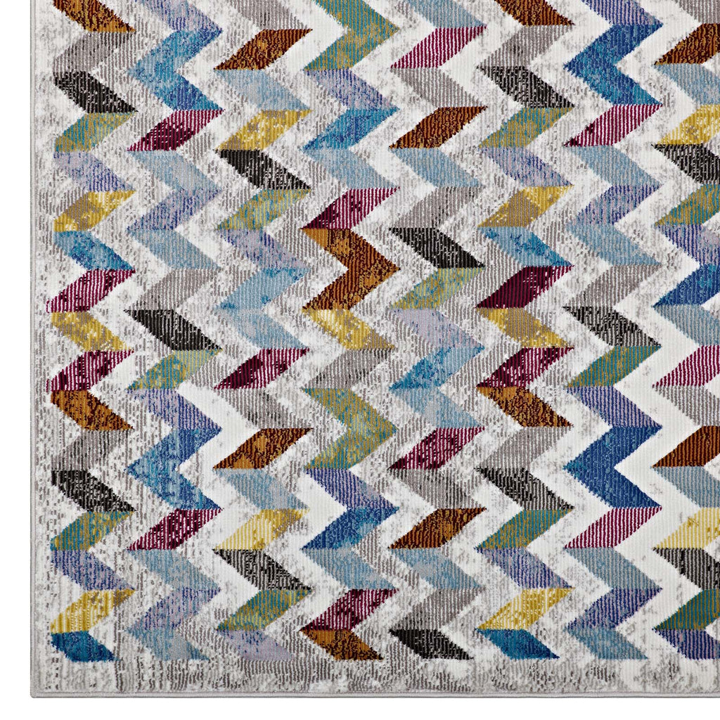 Gemma Chevron Mosaic 4x6 Area Rug by Modway