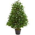 3' Bay Leaf Artificial Topiary Tree UV Resistant (Indoor/Outdoor)