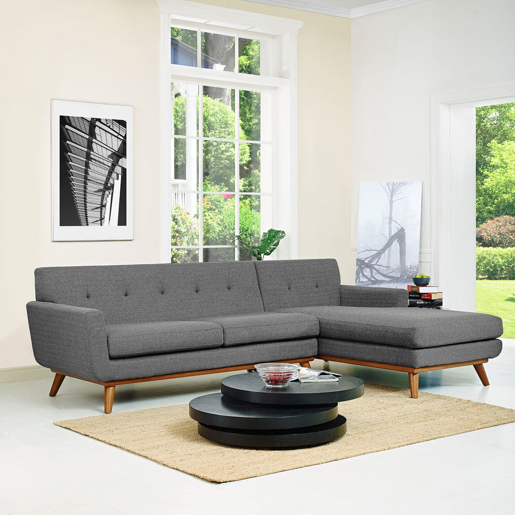 Engage Right-Facing Upholstered Fabric Sectional Sofa by Modway