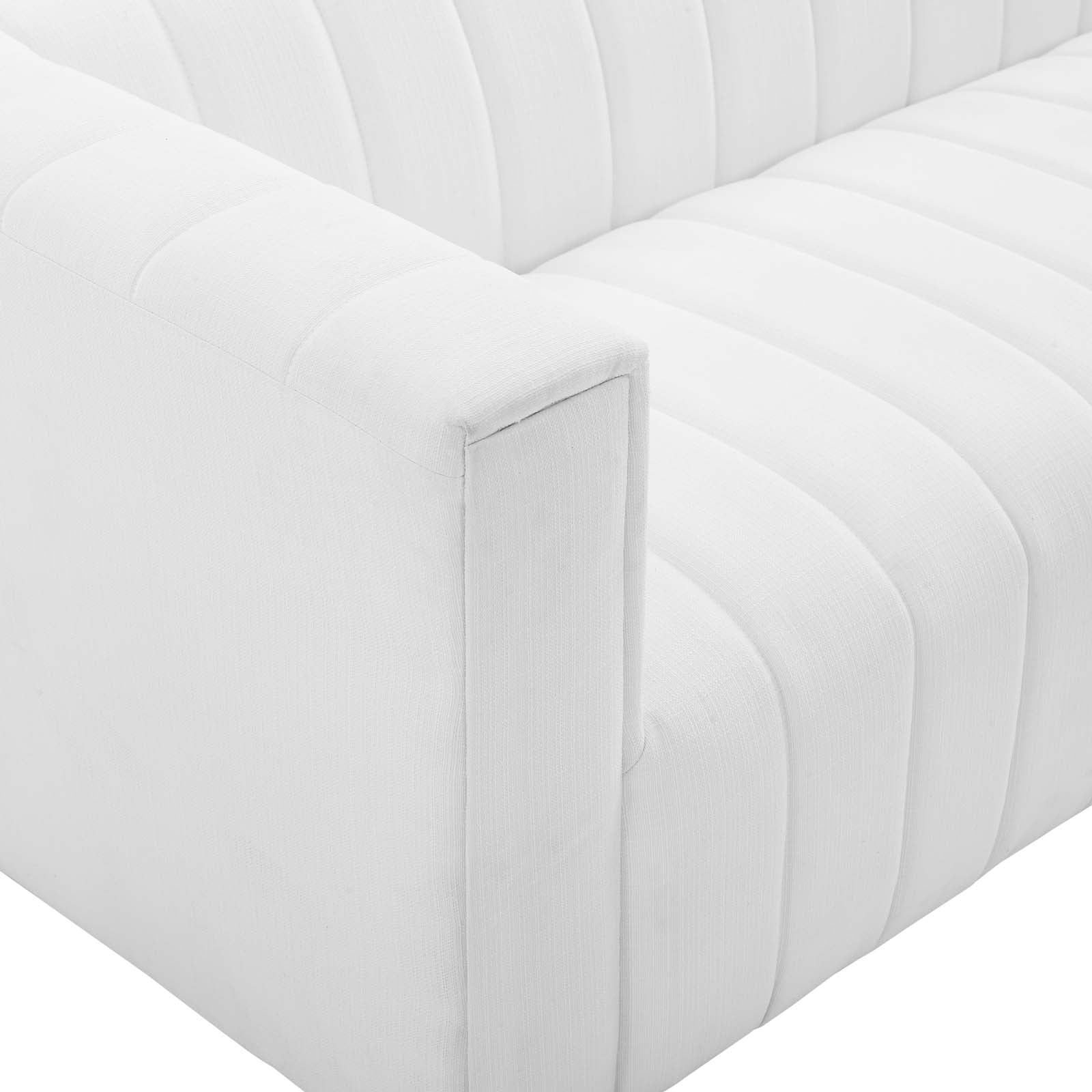 Reflection Channel Tufted Upholstered Fabric Sofa by Modway
