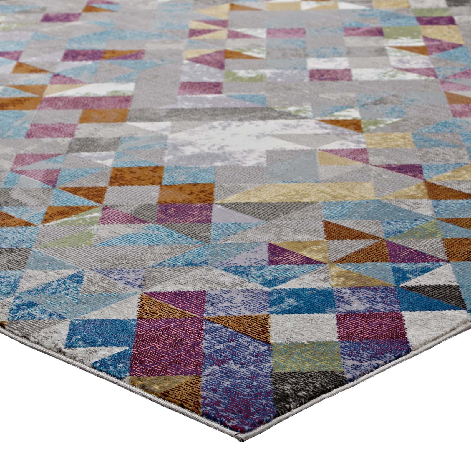 Lavendula Triangle Mosaic 4x6 Area Rug by Modway