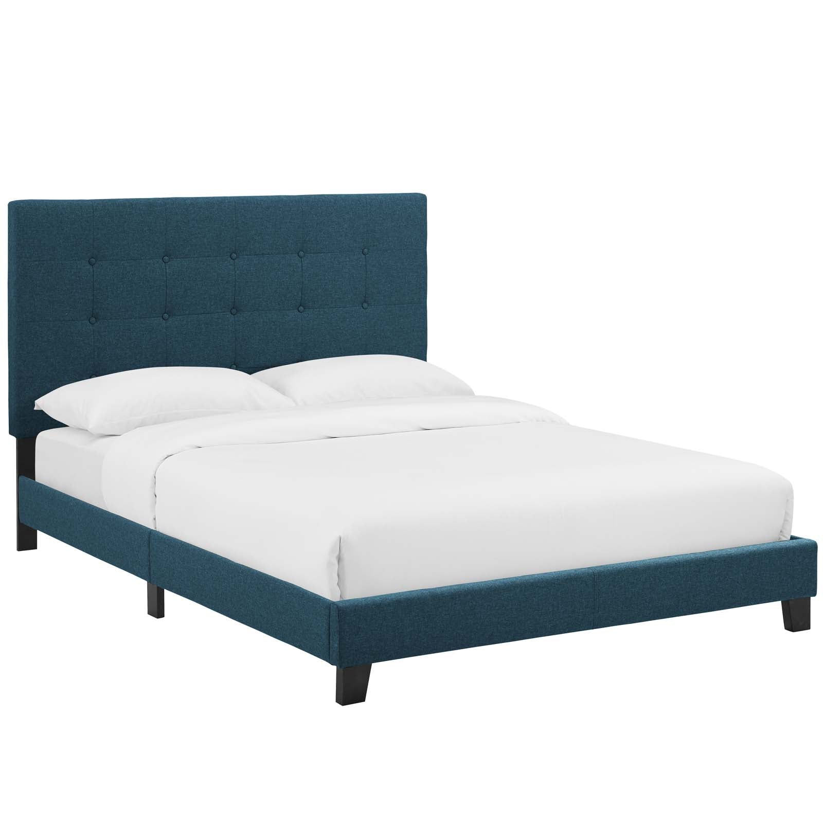 Melanie Tufted Button Upholstered Fabric Queen Platform Bed by Modway