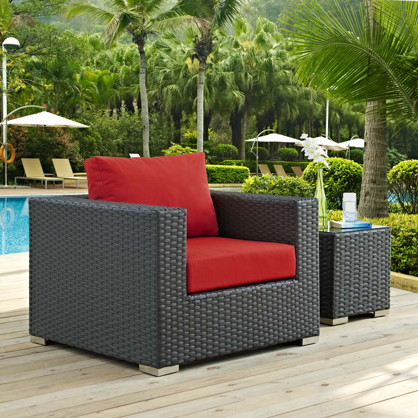 Sojourn Outdoor Patio Sunbrella¨ Armchair by Modway