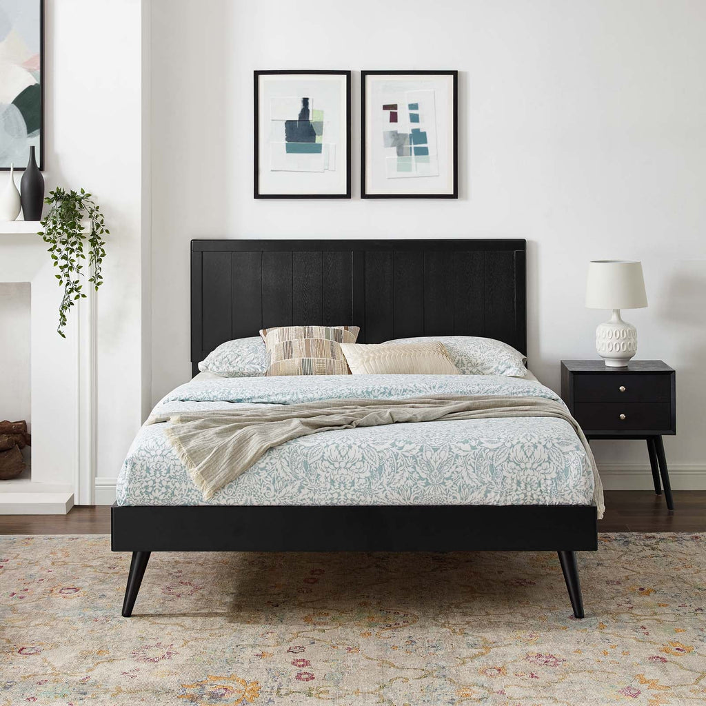 Alana Wood Queen Platform Bed With Splayed Legs by Modway