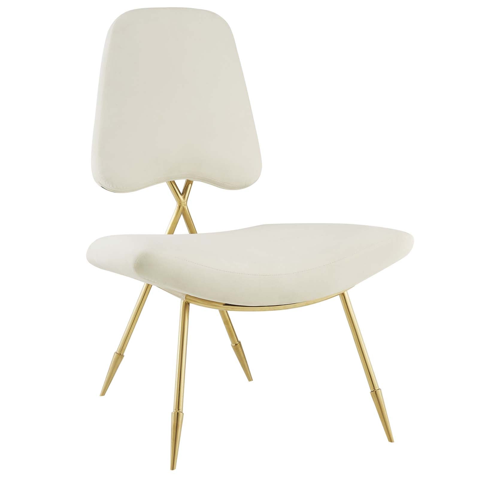 Ponder Performance Velvet Lounge Chair by Modway