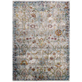 Success Manuka Distressed Vintage Floral Lattice 4x6 Area Rug by Modway