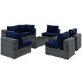 Summon 7 Piece Outdoor Patio Sunbrella¨ Sectional Set by Modway
