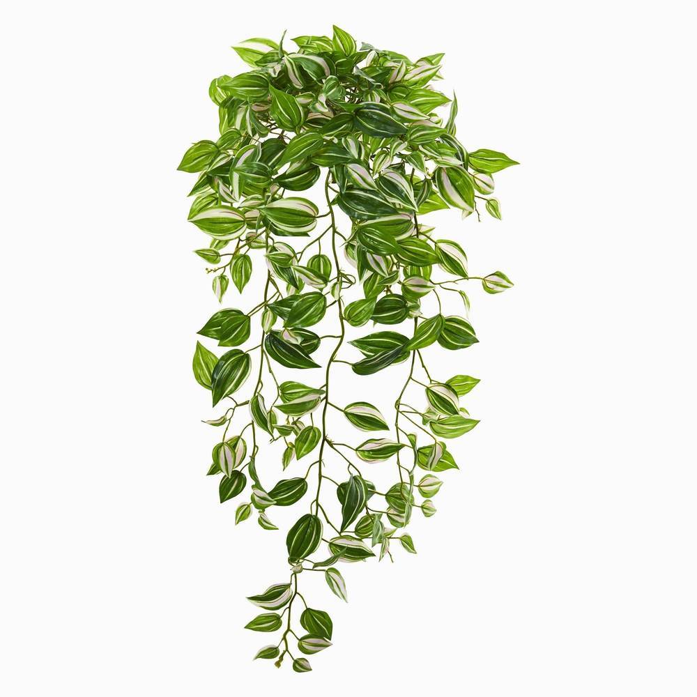 32"  Wandering Jew Hanging Artificial Plant (Set of 2) (Real Touch)