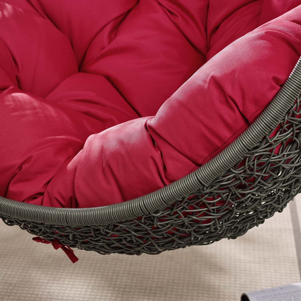 Hide Outdoor Patio Swing Chair With Stand by Modway