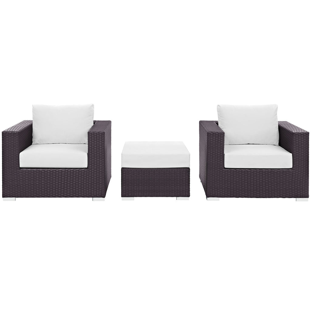Convene 3 Piece Outdoor Patio Sofa Set by Modway