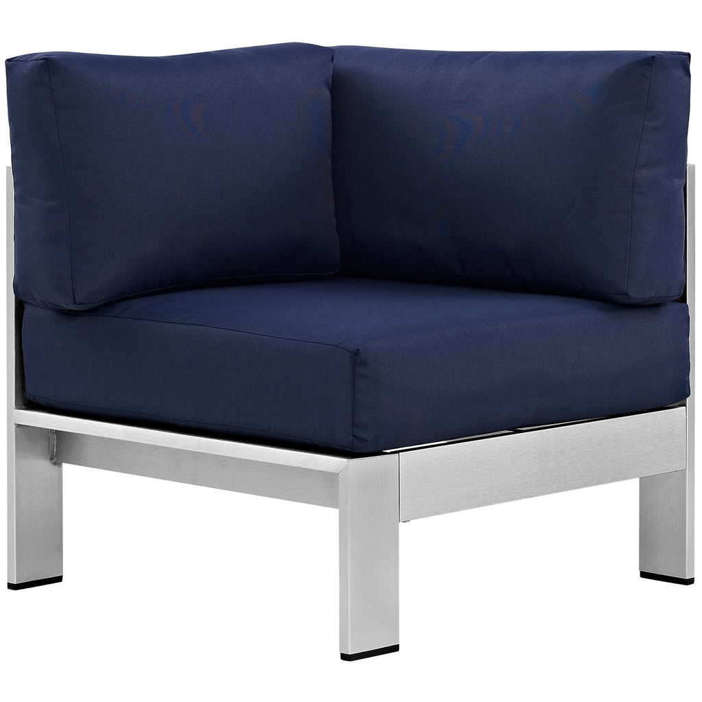 Shore Outdoor Patio Aluminum Corner Sofa by Modway