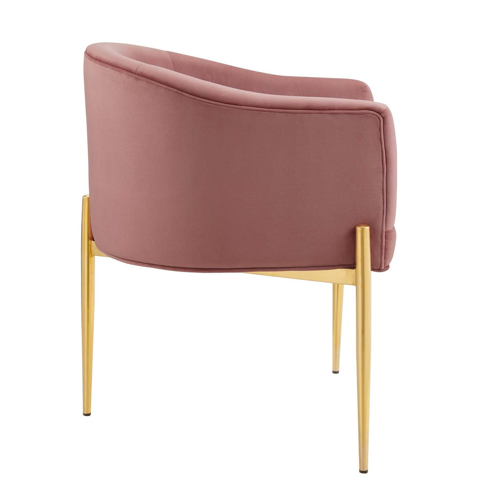 Savour Tufted Performance Velvet Accent Chairs Set of 2 by Modway
