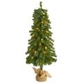 3' Alpine Artificial Christmas Tree w/ 50 Lights, 177 Bendable Branches