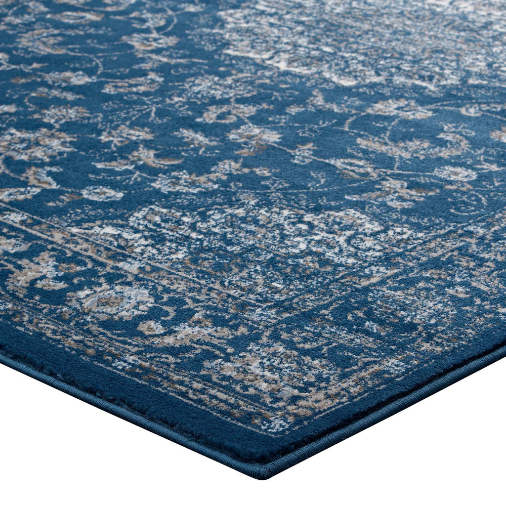 Lilja Distressed Vintage Medallion 5x8 Area Rug by Modway