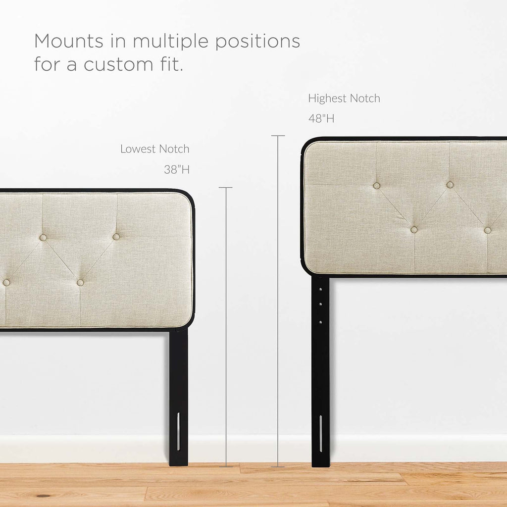 Collins Tufted Fabric and Wood Queen Headboard by Modway