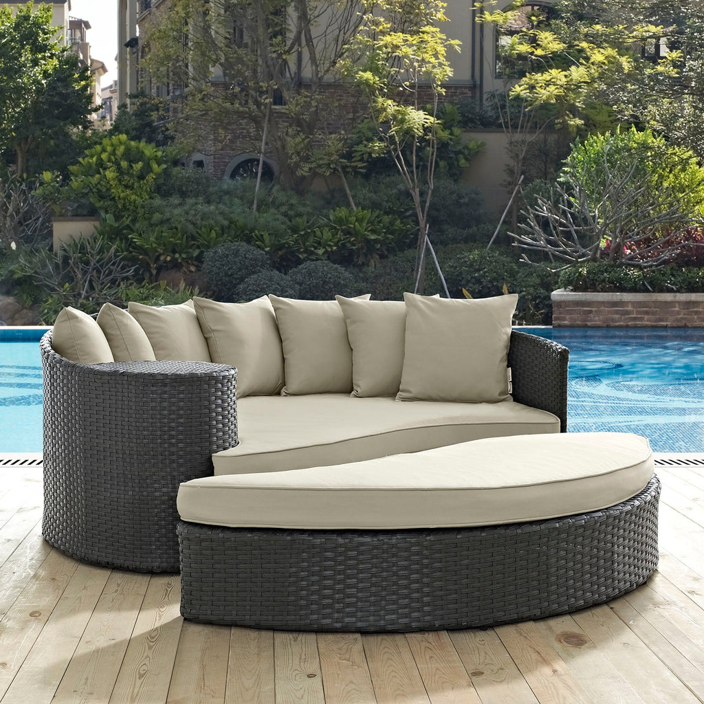 Sojourn Outdoor Patio Sunbrella¨ Daybed by Modway