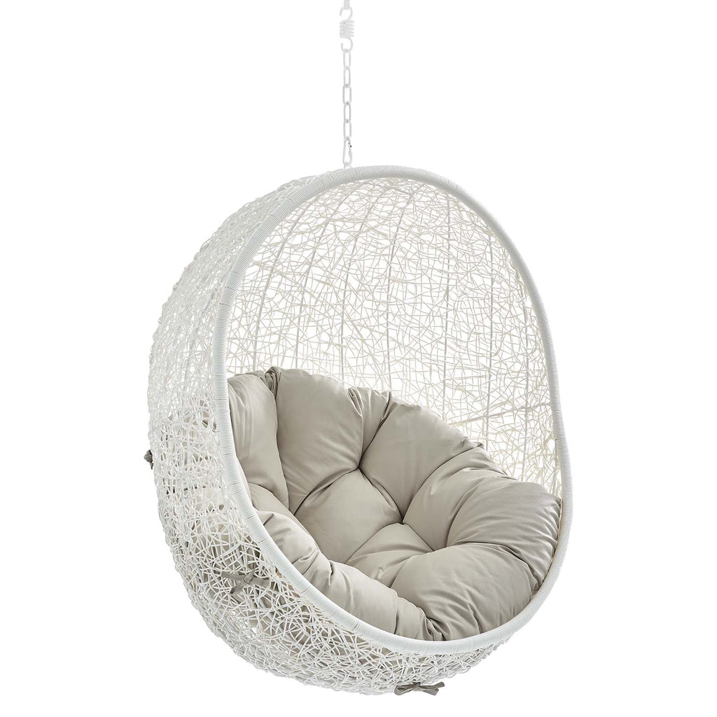Hide Sunbrella¨ Fabric Swing Outdoor Patio Lounge Chair Without Stand by Modway