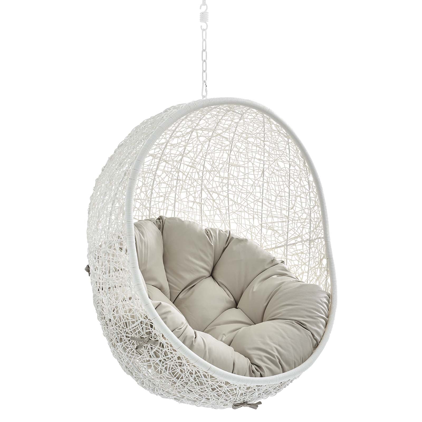 Hide Sunbrella¨ Fabric Swing Outdoor Patio Lounge Chair Without Stand by Modway