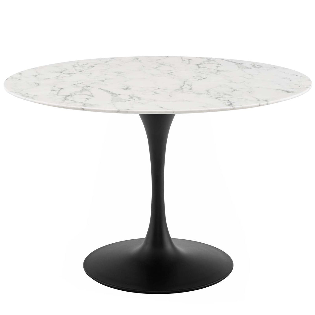 Lippa 48" Round Faux Marble Dining Table by Modway
